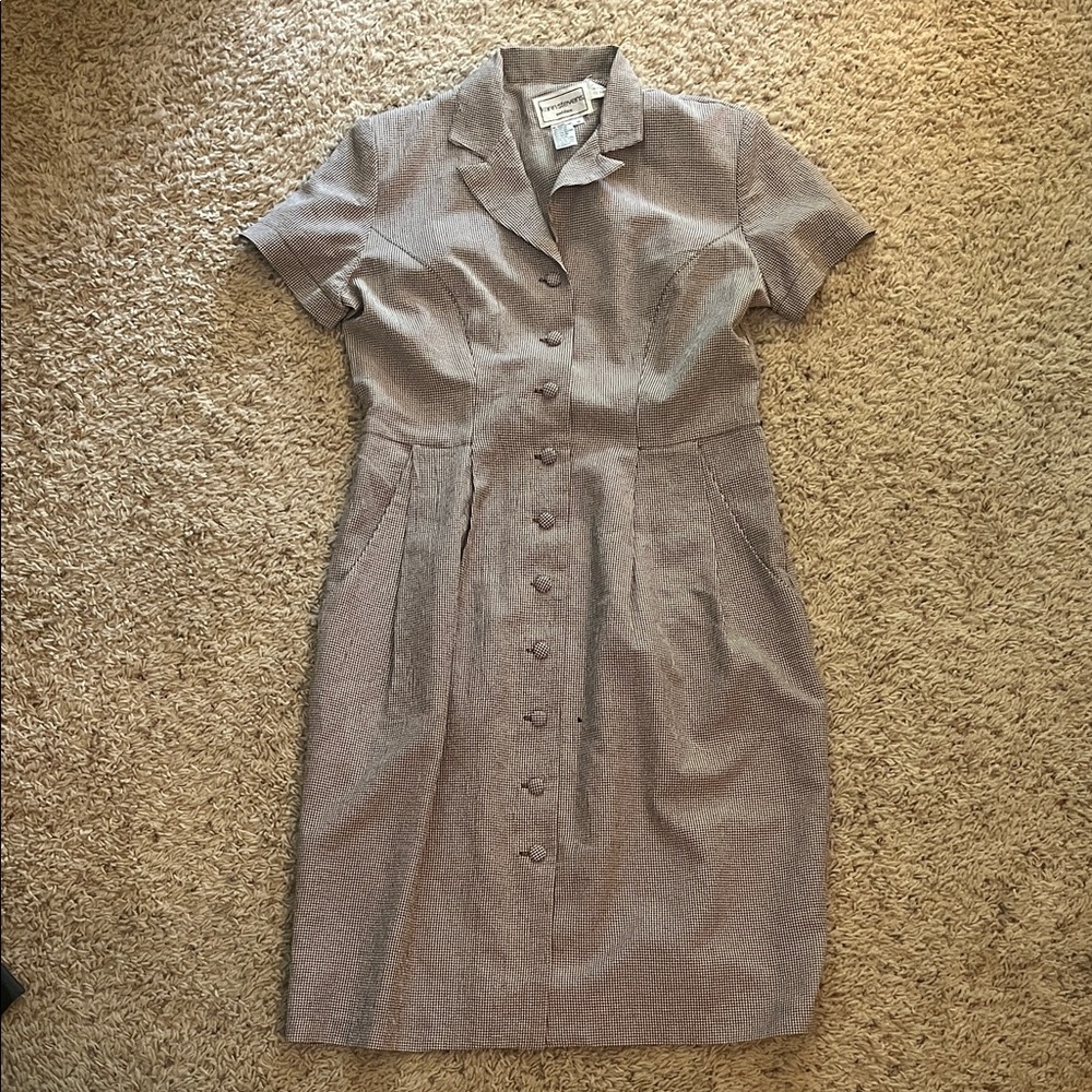 Karin Stevens Classic Gray Short Sleeve Dress